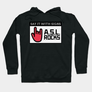 american sign language Hoodie